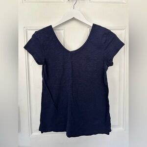 GAP Dark Navy V-Neck Short Sleeve Pocket Tee
